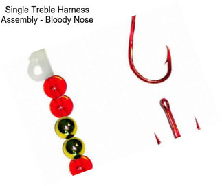 Single Treble Harness Assembly - Bloody Nose