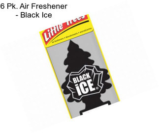 6 Pk. Air Freshener - Black Ice