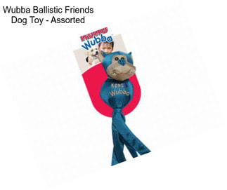 Wubba Ballistic Friends Dog Toy - Assorted