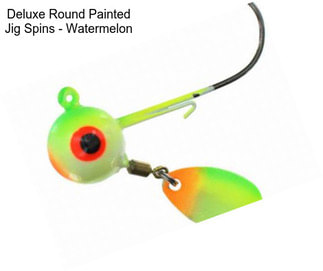 Deluxe Round Painted Jig Spins - Watermelon