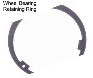 Wheel Bearing Retaining Ring