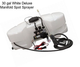 30 gal White Deluxe Manifold Spot Sprayer