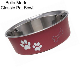 Bella Merlot Classic Pet Bowl
