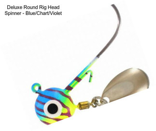 Deluxe Round Rig Head Spinner - Blue/Chart/Violet