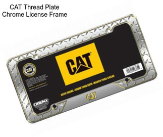 CAT Thread Plate Chrome License Frame