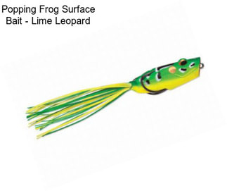 Popping Frog Surface Bait - Lime Leopard