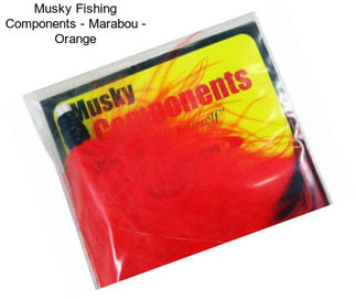 Musky Fishing Components - Marabou - Orange