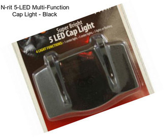 N-rit 5-LED Multi-Function Cap Light - Black