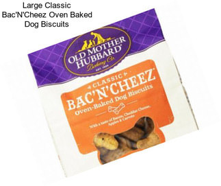 Large Classic Bac\'N\'Cheez Oven Baked Dog Biscuits