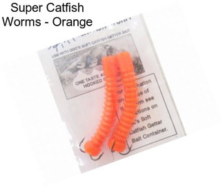 Super Catfish Worms - Orange