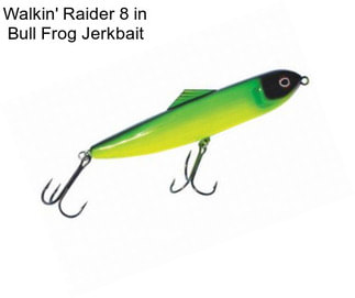 Walkin\' Raider 8 in Bull Frog Jerkbait