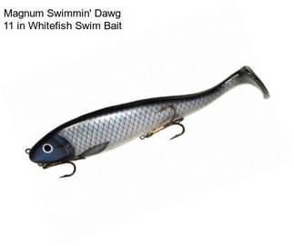 Magnum Swimmin\' Dawg 11 in Whitefish Swim Bait