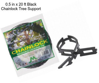 0.5 in x 20 ft Black Chainlock Tree Support