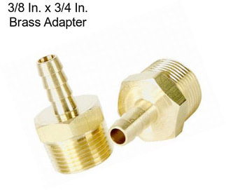 3/8 In. x 3/4 In. Brass Adapter