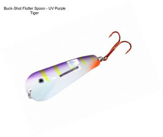 Buck-Shot Flutter Spoon - UV Purple Tiger