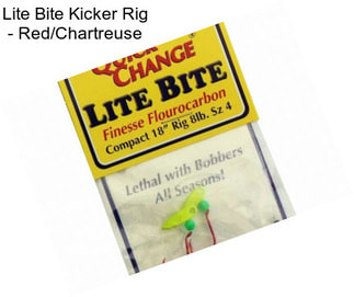 Lite Bite Kicker Rig - Red/Chartreuse