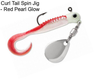 Curl Tail Spin Jig - Red Pearl Glow