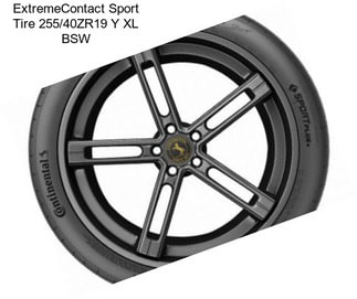 ExtremeContact Sport Tire 255/40ZR19 Y XL BSW