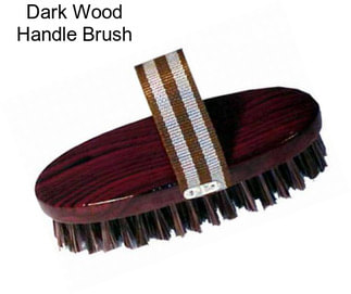 Dark Wood Handle Brush