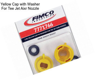 Yellow Cap with Washer For Tee Jet Aixr Nozzle