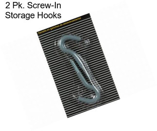 2 Pk. Screw-In Storage Hooks