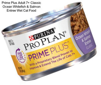 Prime Plus Adult 7+ Classic Ocean Whitefish & Salmon Entree Wet Cat Food