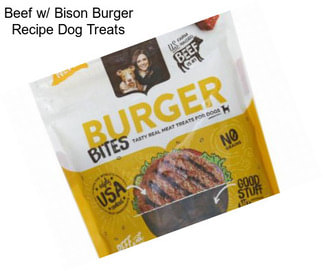 Beef w/ Bison Burger Recipe Dog Treats