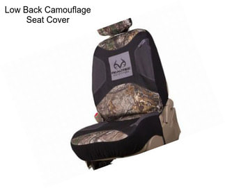 Low Back Camouflage Seat Cover