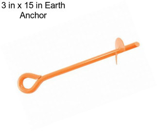 3 in x 15 in Earth Anchor