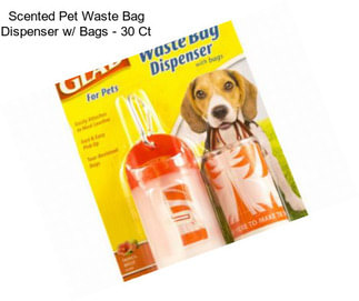 Scented Pet Waste Bag Dispenser w/ Bags - 30 Ct