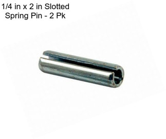 1/4 in x 2 in Slotted Spring Pin - 2 Pk