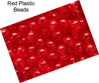 Red Plastic Beads