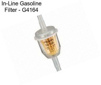 In-Line Gasoline Filter - G4164