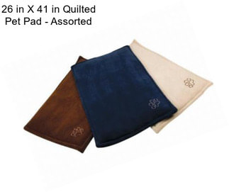 26 in X 41 in Quilted Pet Pad - Assorted