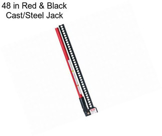 48 in Red & Black Cast/Steel Jack