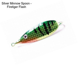 Silver Minnow Spoon - Firetiger Flash
