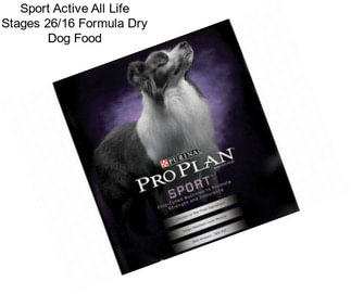 Sport Active All Life Stages 26/16 Formula Dry Dog Food