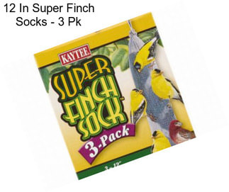 12 In Super Finch Socks - 3 Pk