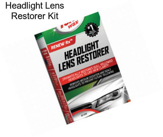 Headlight Lens Restorer Kit