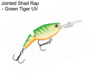 Jointed Shad Rap - Green Tiger UV