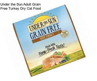 Under the Sun Adult Grain Free Turkey Dry Cat Food