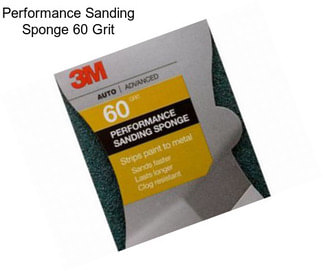 Performance Sanding Sponge 60 Grit