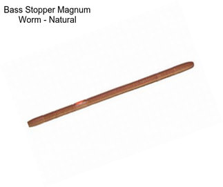 Bass Stopper Magnum Worm - Natural