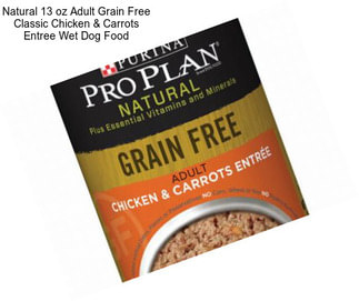 Natural 13 oz Adult Grain Free Classic Chicken & Carrots Entree Wet Dog Food