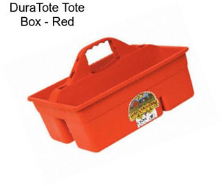 DuraTote Tote Box - Red