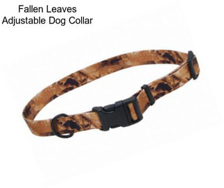 Fallen Leaves Adjustable Dog Collar