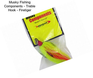 Musky Fishing Components - Treble Hook - Firetiger