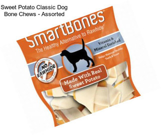 Sweet Potato Classic Dog Bone Chews - Assorted