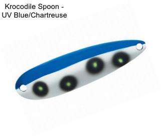 Krocodile Spoon - UV Blue/Chartreuse