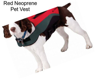 Red Neoprene Pet Vest